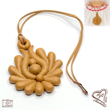 Mézeskalács tulipán nyakánc