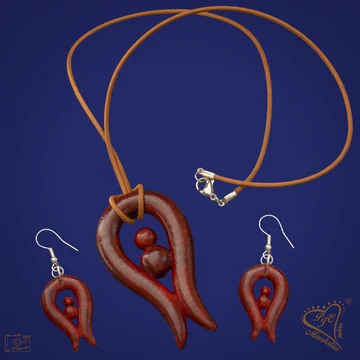 Mézeskalács tulipánok nyaklánc szett