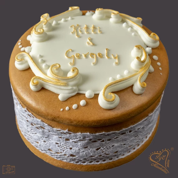 Mézeskalács pénz átadó dobozka