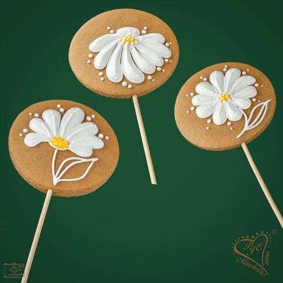 Mézeskalács pálcás virágok