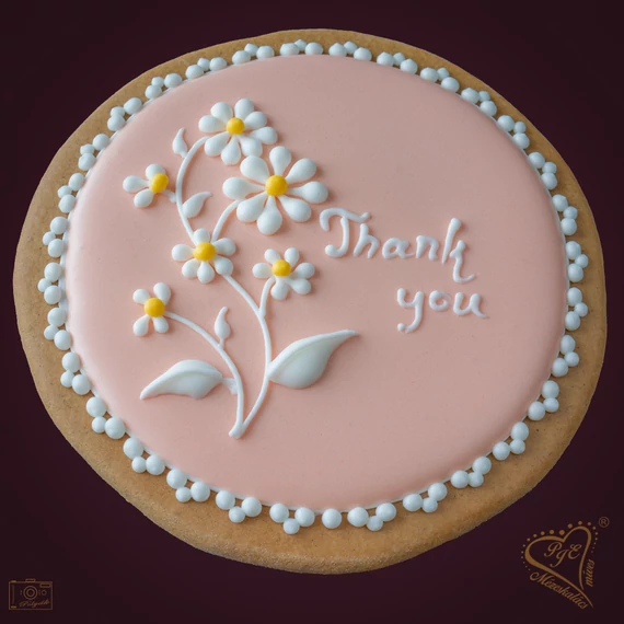 Mézeskalács apró virágos plakett