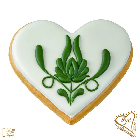 Mézeskalács köszönőajándék szív