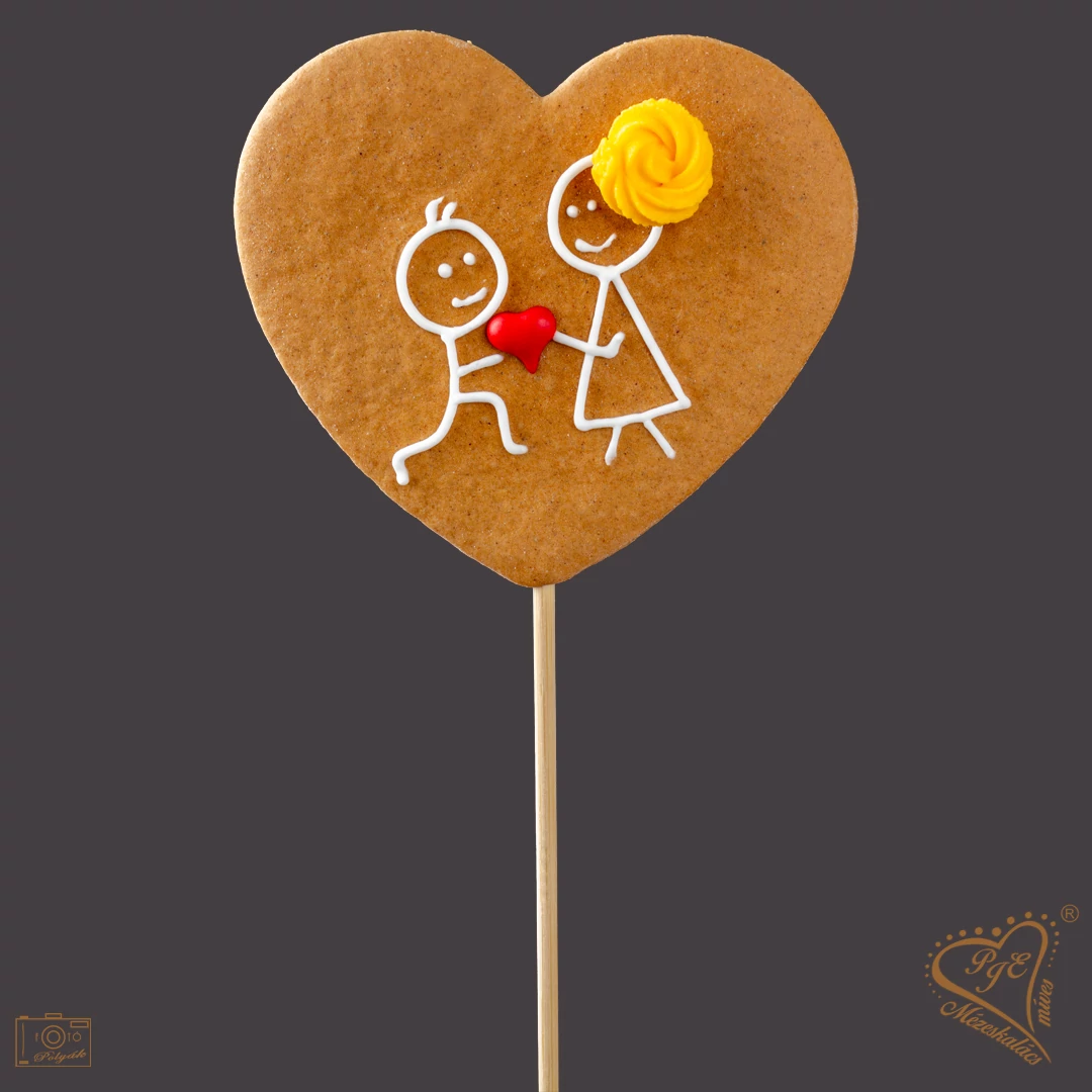 Szerelmesek pálcás mézes sütemény