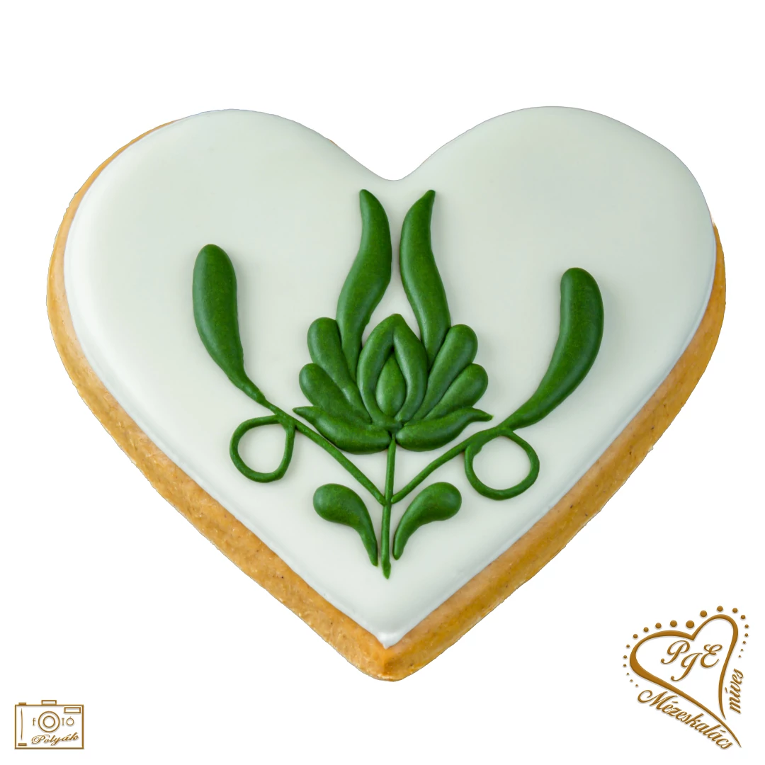 Mézeskalács köszönőajándék szív